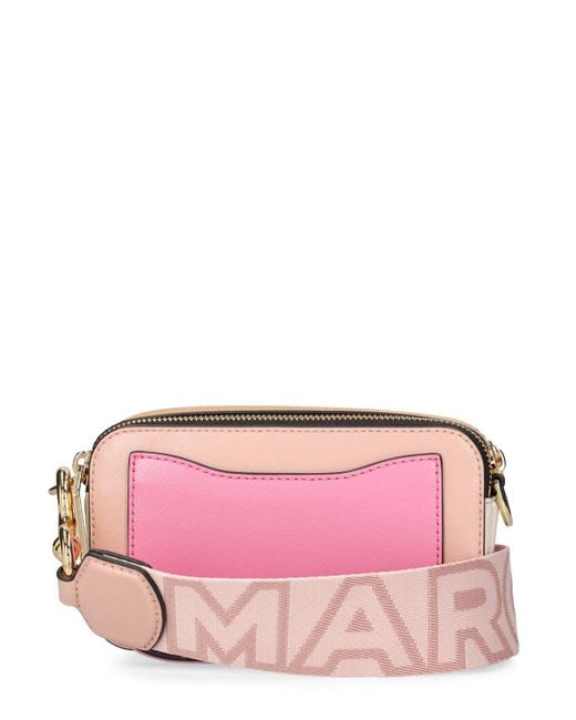 Marc Jacobs Pink Schultertasche Aus Leder "the Snapshot"