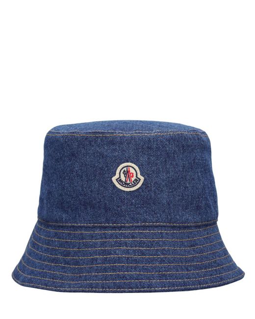 Moncler Blue Denim Bucket Hat