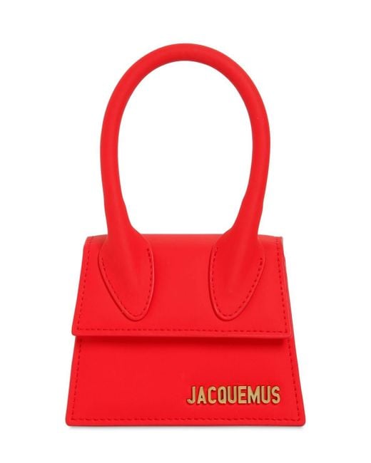 Jacquemus Red Le Chiquito Mini Leather Tote