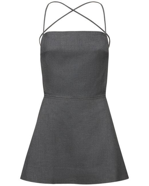 Bec & Bridge Gray Heidi Wool Blend Mini Dress
