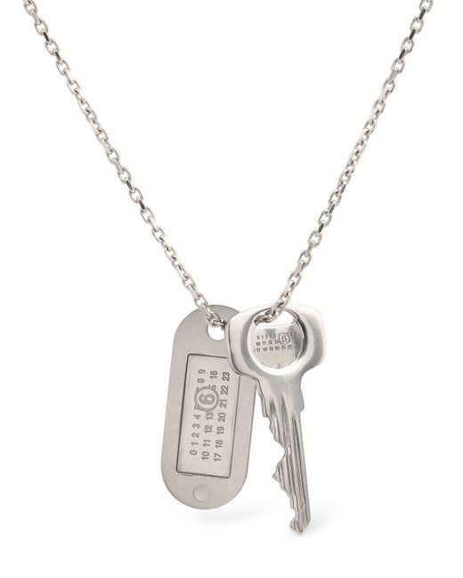メンズ MM6 by Maison Martin Margiela Mm6 Key ネックレス Metallic