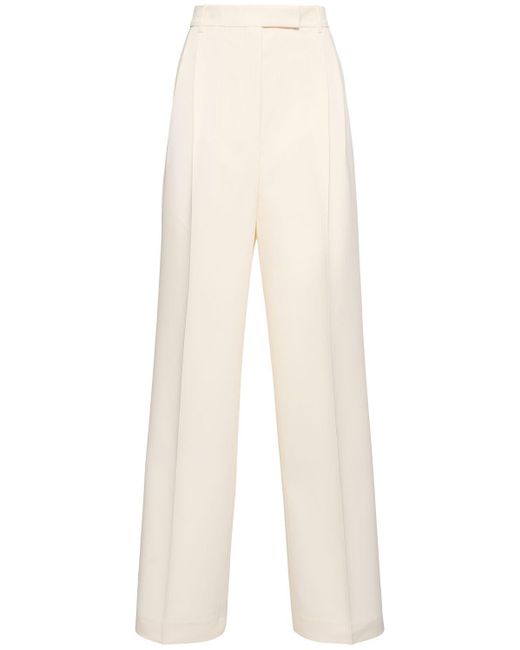 Rohe White Tailored High Waist Wide Pants