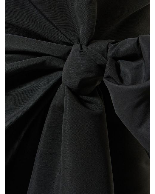 Alexander McQueen Black Bow Tech Slim Long Skirt