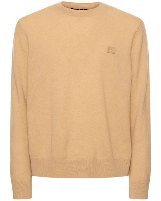 Acne Natural Kalon Wool Knit Sweater for men