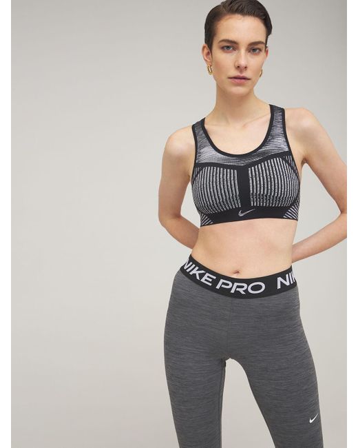Nike ハイサポートスポーツブラ ブラック Lyst