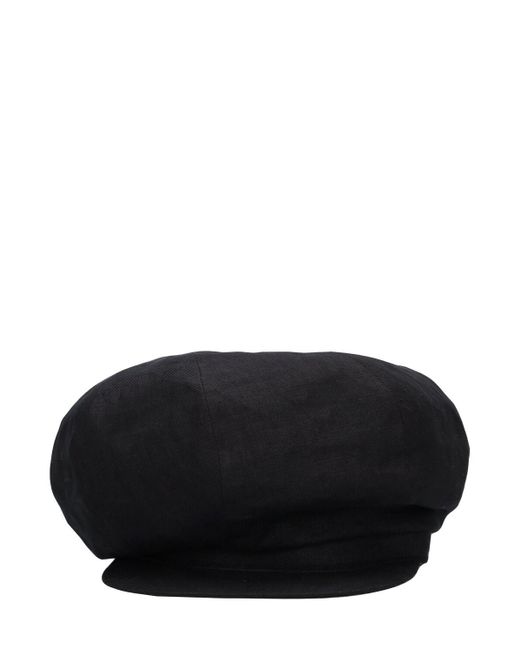 Béret en sergé casquette flax Yohji Yamamoto pour homme en coloris Black