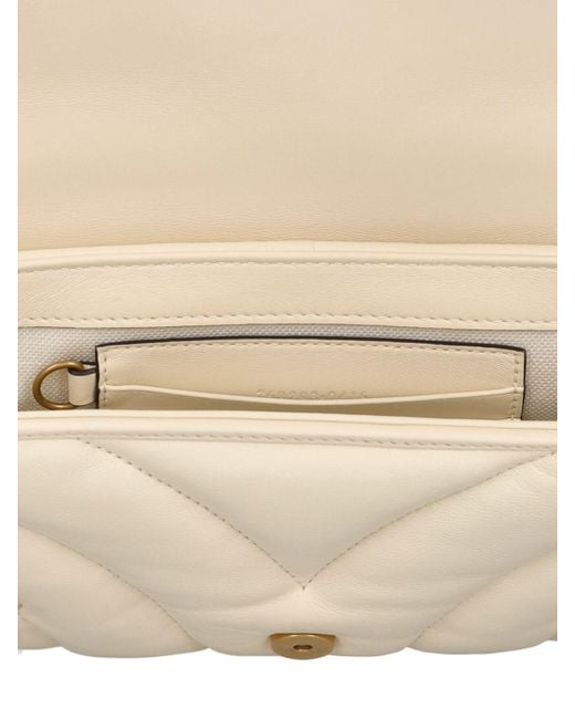 Gucci Natural Mini gg Marmont 2.0 Leather Shoulder Bag