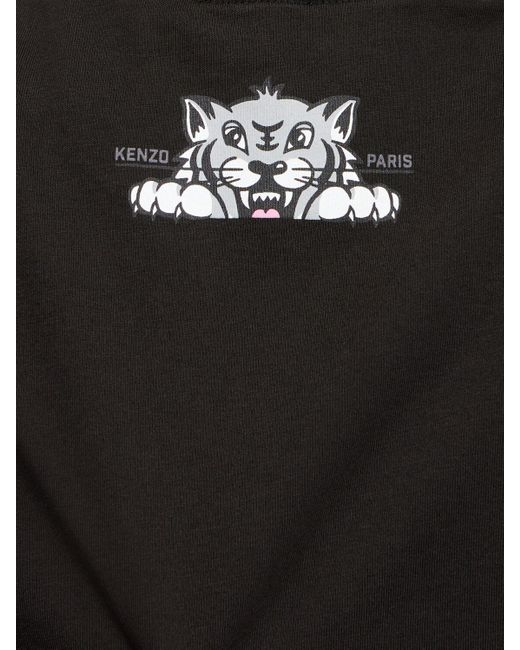 メンズ KENZO Happy Tiger コットンtシャツ Black