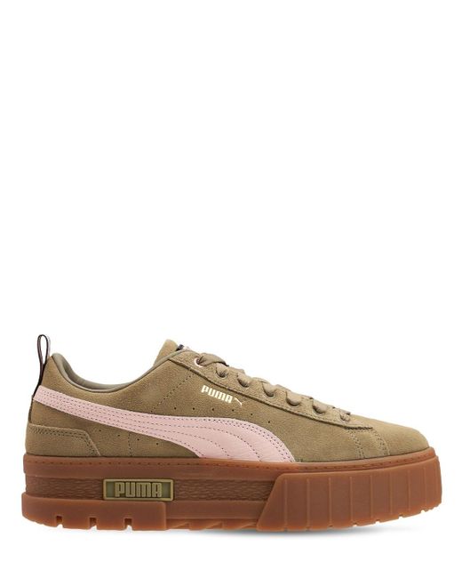 PUMA Mayze Suede Platform Sneakers in 