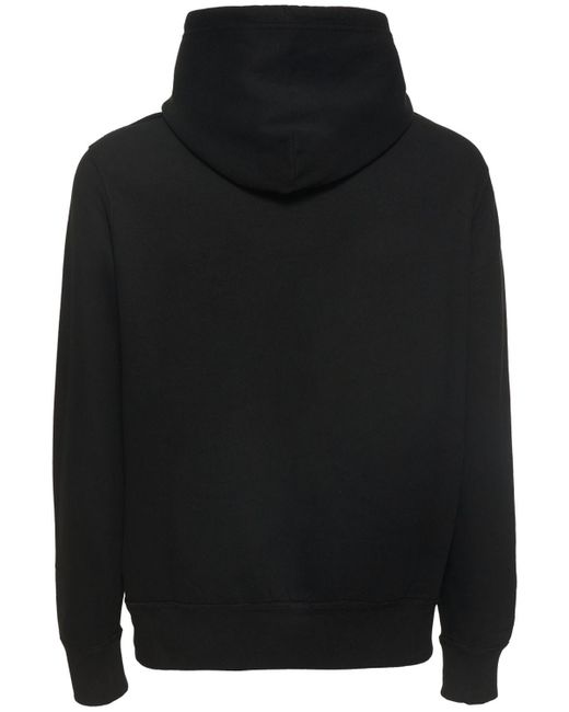 Sweat-shirt en coton mélangé à capuche Polo Ralph Lauren pour homme en coloris Black