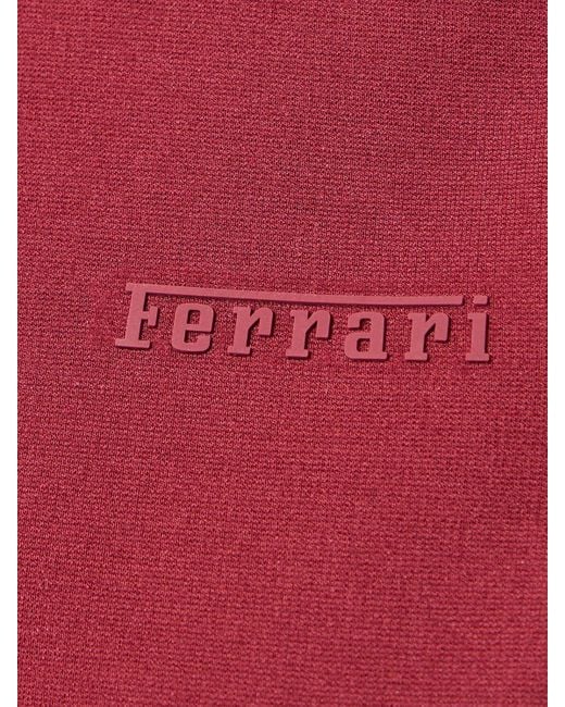 Camiseta de viscosa con logo Ferrari de color Red