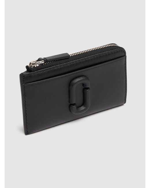 Marc Jacobs Black The Top Zip Multi Leather Wallet Unique