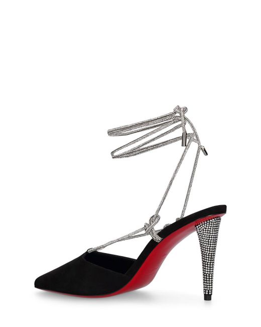 Christian Louboutin Multicolor Damen 85Mm Hohe Pumps Wildleder Mit Kristallen „Astrid“