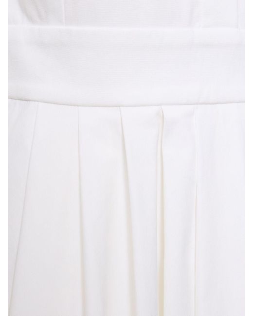 Michael Kors White Hemdkleid Aus Stretch-baumwolle