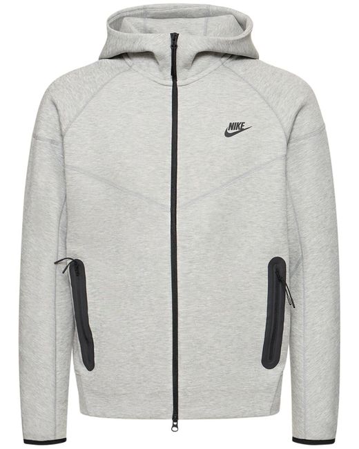 Nike Windjacke Aus Technofleece Mit Reißverschluss in Gray für Herren