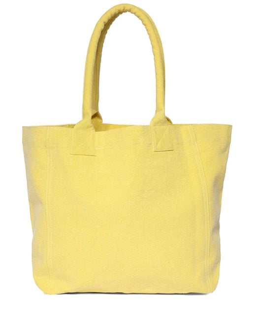 Isabel Marant Yellow Small Yenky Canvas Tote Bag