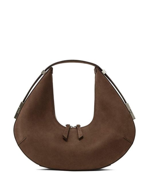 OSOI Toni Hobo Leather Shoulder Bag in Brown | Lyst