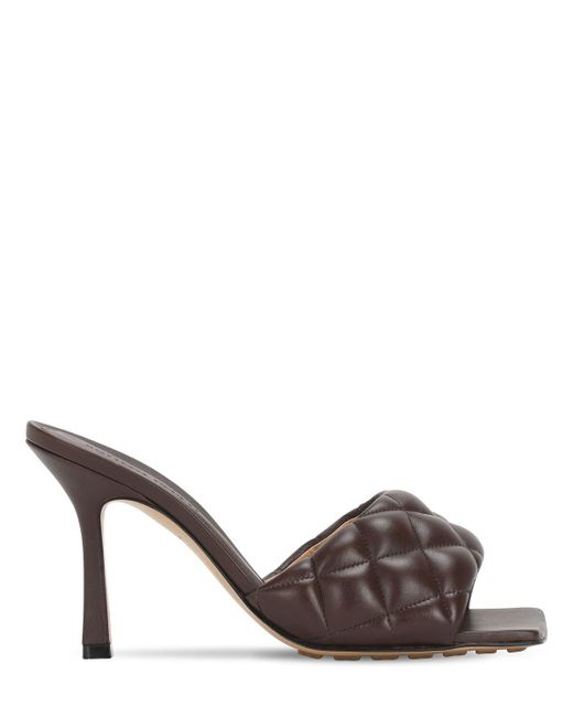 bottega veneta quilted leather flat sandals