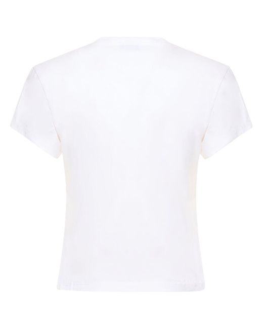 T-shirt quote number in cotone di Off-White c/o Virgil Abloh in White