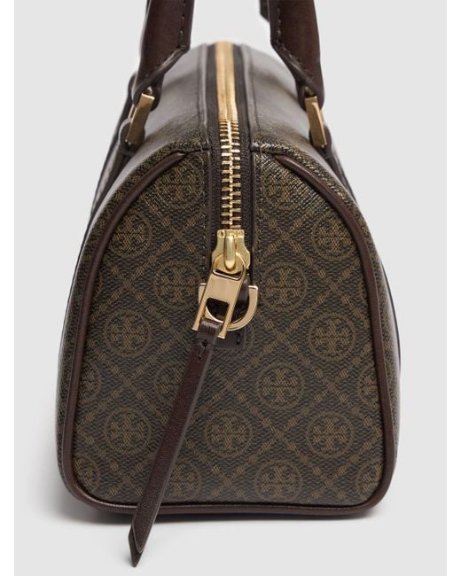 Tory Burch Brown Damen Mini Barrel-Bag Mit T-Monogramm