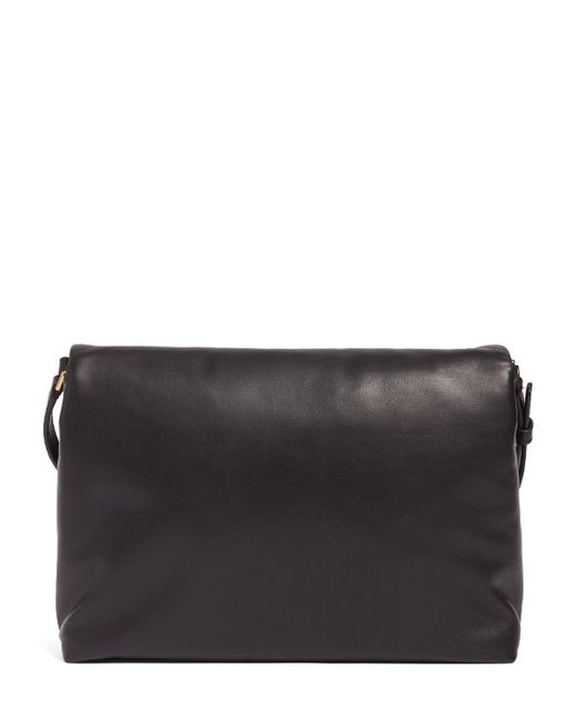 Dolce & Gabbana Black Medium Logo Soft Nappa Shoulder Bag