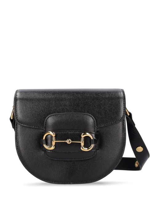 Gucci Black Mini 1955 Horsebit Leather Shoulder Bag