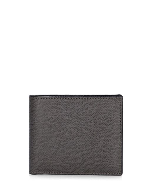 Valextra Gray 6Cc Leather Bifold Wallet for men