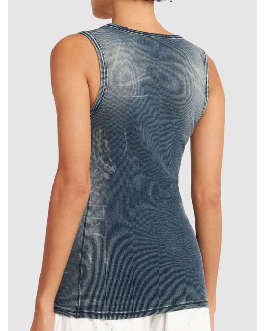 DIESEL Blue Damen T-Go Denim Tank Top