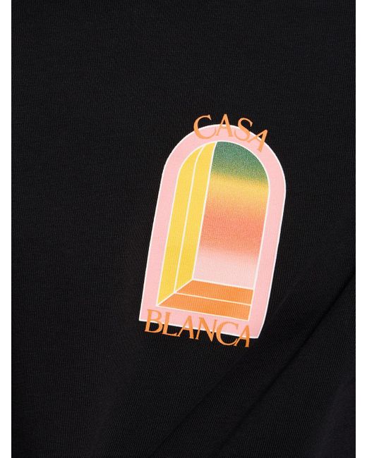 Casablancabrand Black Lvr Exclusive Gradient Arch T-shirt for men