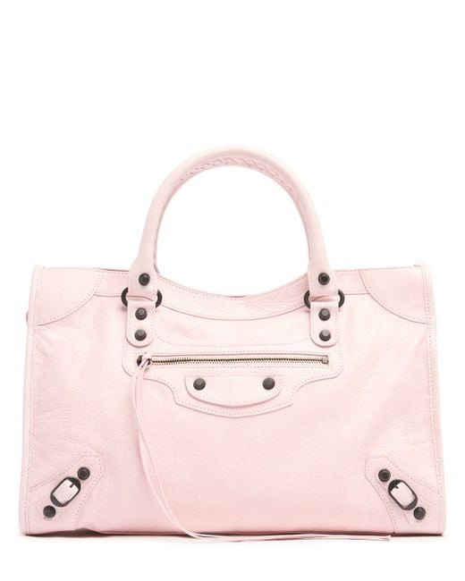 Balenciaga Pink Medium Le City Arena Storico Leather Bag Unique