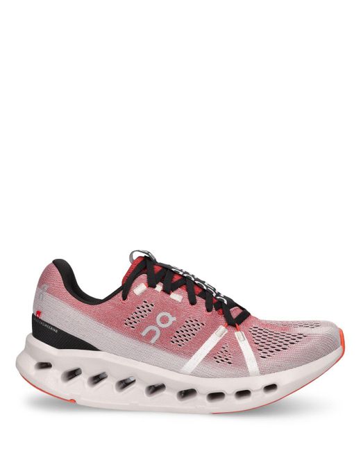 On Shoes Pink Cloudsurfer Sneakers