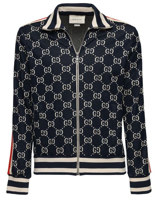 Gucci Gg Supreme Jacquard Zip-up Track Jacket for Men | Lyst Canada