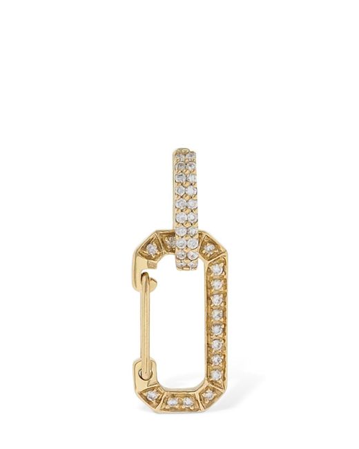 Eera Metallic Chiara 18kt Gold & Diamond Mono Earring