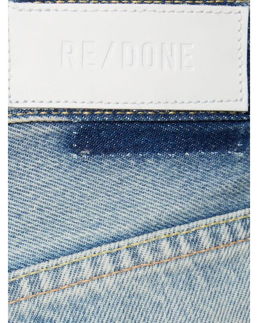 Re/done Blue Hochtaillierte Jeans Mit Weitem Bein "70's"