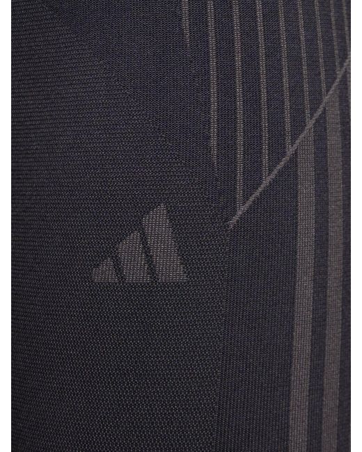 Adidas Originals Blue Seamless Aeroknit 7/8 leggings