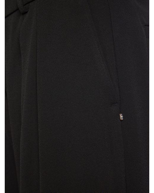 Sportmax Hello ビスコースプリーツワイドパンツ Black