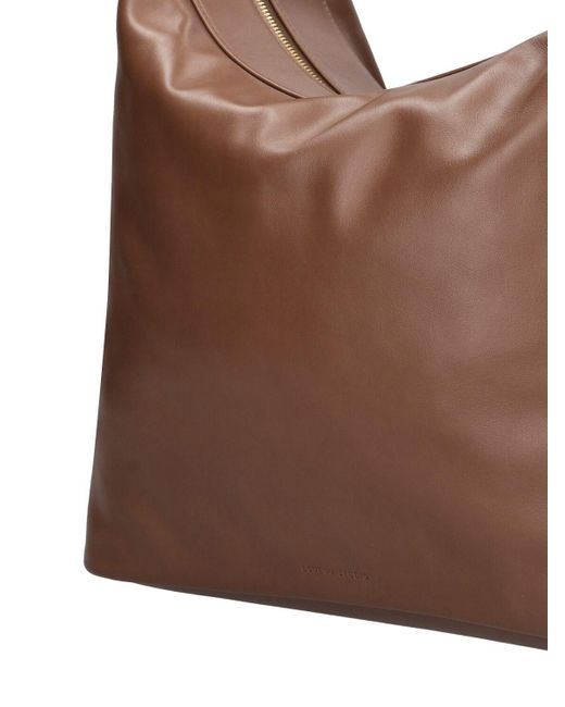 Loulou Studio Brown Mila Leather Hobo Bag