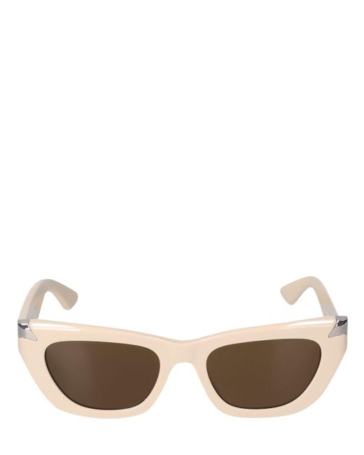 Alexander McQueen White Am0440sa Acetate Sunglasses