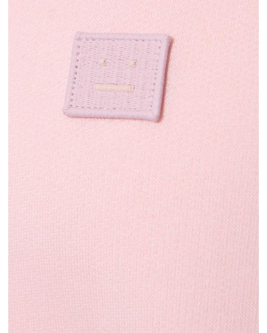 Sudadera de algodón Acne de hombre de color Pink