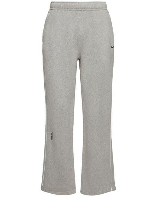 Nike Gray Nocta Fleece Pants for men