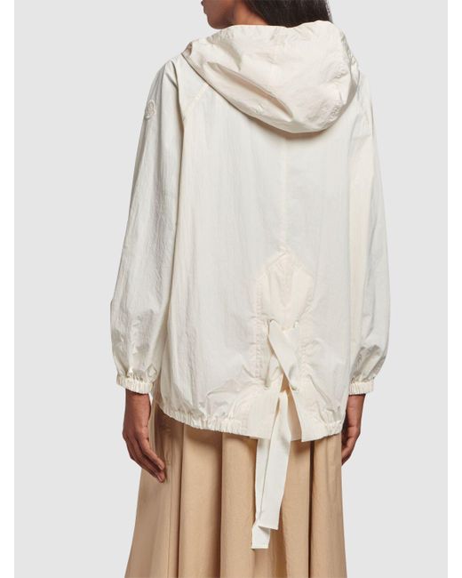 Veste en nylon mélangé euridice Moncler en coloris White