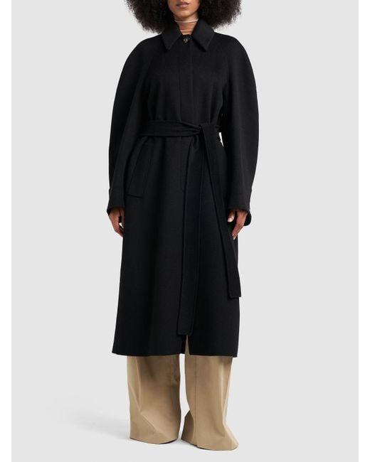 Cappotto azzorre in lana e cashmere di Sportmax in Black