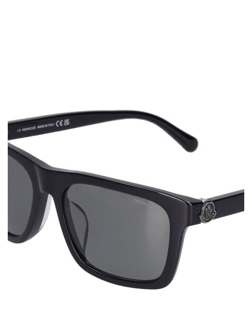 Moncler Gray Colada Squared Acetate Sunglasses for men