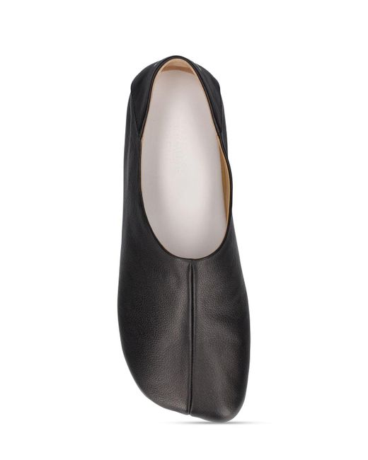 MM6 by Maison Martin Margiela Gray Leather Ballet Shoes for men