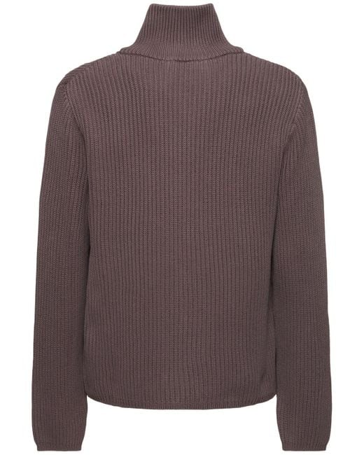 メンズ Our Legacy Navigator コットンニットポロ Brown