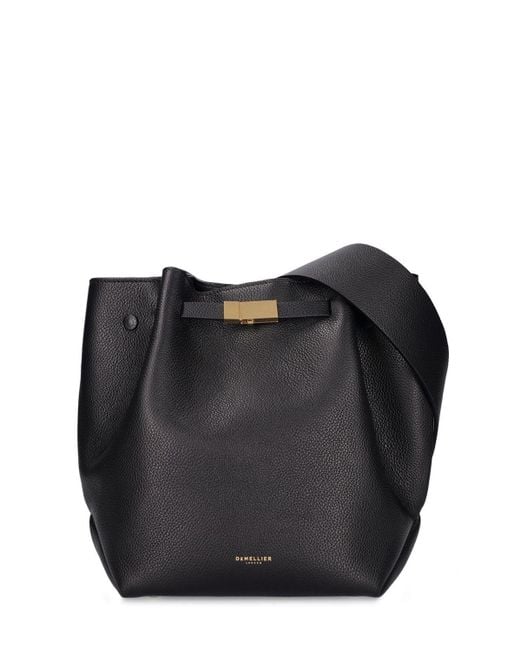 DeMellier New York Bucket Grain Leather Bag in Black Lyst
