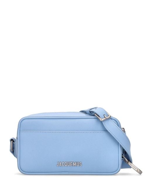 Jacquemus Le Leather Crossbody Bag in Light Blue (Blue) for Men Lyst