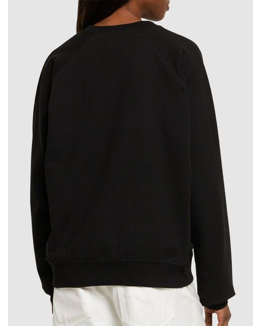 Vivienne Westwood Black Bedrucktes Sweatshirt Aus Baumwolle "time Machine"