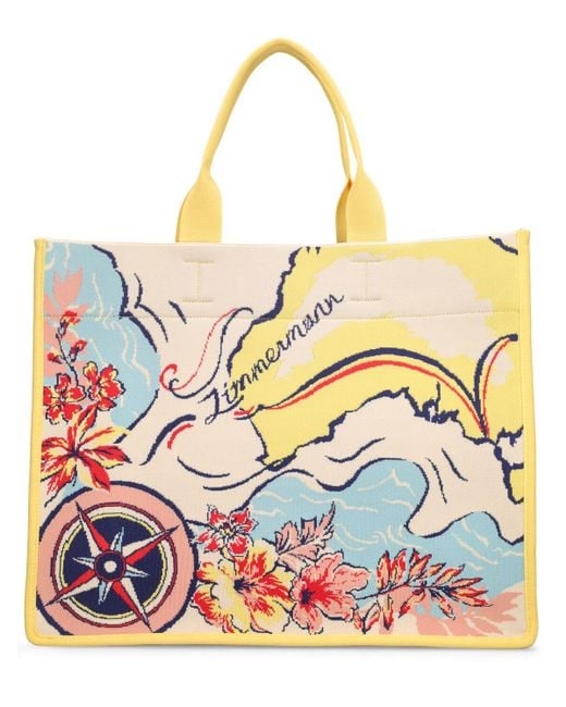 Zimmermann Multicolor Jacquard Tote Bag