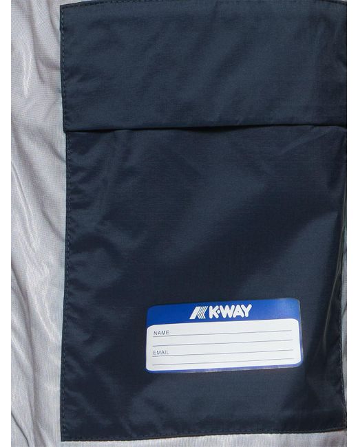 K-Way Blue Bogey Windbreaker Jacket for men